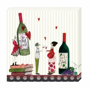 20 Servietten, Cocktailservietten WEIN Grätz Verlag 25x25cm - Bild 1 von 2