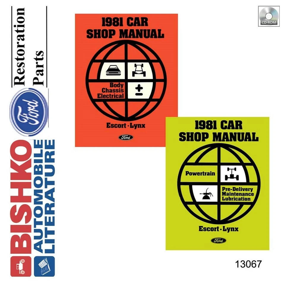 Ford Escort 1981, Mercury Lynx taller manual de reparación CD Foto 1 de 1