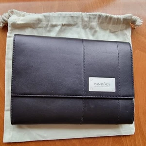 Pandora black leather clutch bag W22cm * H16cm - Picture 1 of 16