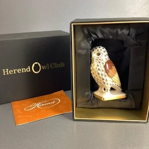 Herend Figurine Owl of Athena with Box Gold Color Limited to 3000 - Picture 1 of 10