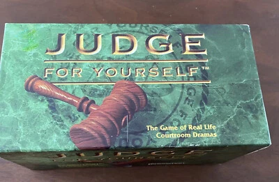 JUDGE FOR YOURSELF Courtroom Drama Board Game Special Edition PRESSMAN 1996 NIB - Image 1 of 4