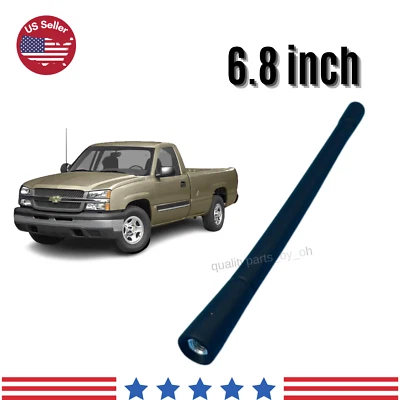 6.8" Black Mast Antenna For Chevrolet Silverado 1500-2500-3500 (1999-2006) - Image 1 of 4