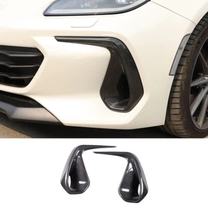 Carbon Fiber Car Front Bumper Air Intake Cover Decorate Trim For BRZ ZD8 2022-23 - Picture 1 of 9