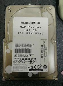 Fujitsu MAP3147NC 147GB 10K Ultra 320 80-Pin 3.5" SCSI Hard Disk Drive - Picture 1 of 1