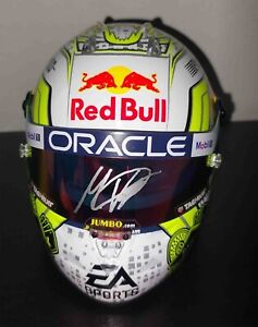 F1 Max Verstappen Las Vegas GP signed model helmet photoproof Red Bull Formula 1