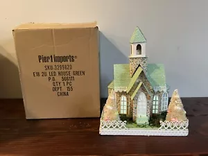 PIER 1 beleuchtet Frühling neuwertig LED Kapelle Kirche Osterkapelle Dom Glitzer - Bild 1 von 6