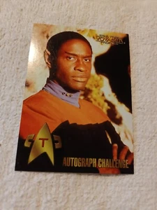  STAR TREK VOYAGER PROFILES AUTOGRAPH CHALLENGE CARD TUVOK - T - Picture 1 of 1