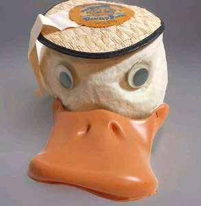 Vintage Disney Hat Mickey Mouse Club Donald Duck Squeaker Authentic Made in USA - Picture 1 of 13
