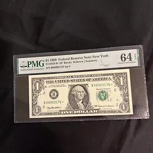 FR #1924-B* $1 1999 FRN PMG 64 Choice Unc STAR Error Replacement EPQ - Picture 1 of 5