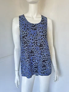 Derek Lamb Crosby 10 Blue Snakeskin Tunic Tank M - Picture 1 of 5