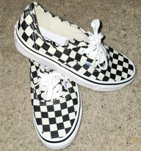 VANS authentischer Stil 44 Schachbrett schwarz/weiß Schuhe Herren 5 Damen 6,5 NEU - Bild 1 von 9