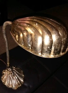 Gooseneck Clamshell Art Deco Desk Lamp - Picture 1 of 10