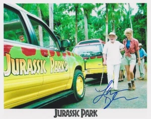 LAURA DERN signiert JURASSIC PARK Farbe 8x10 mit COA TOURFAHRZEUG SUV NAHAUFNAHME SZENE - Bild 1 von 1