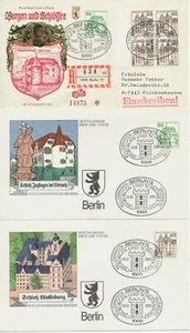 BERLIN 1975/80 24 versch. Freimarken-FDC's meist portogerecht gel. m Bogenmarken - Picture 1 of 8