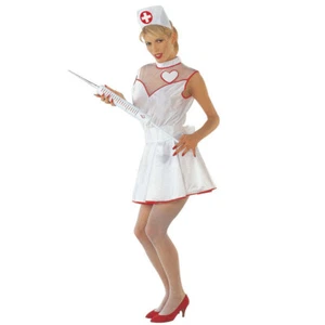 Sonderangebot Sexy Krankenschwester Kostüm Damenkostüm Schwester Kleid Gr M - Bild 1 von 1