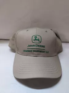 Gorra John Deere Trigreen Equipment Snap Back marrón nueva con etiquetas - Imagen 1 de 5