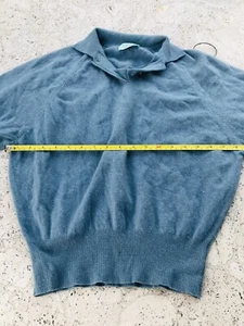 Vintage Benellon Sweater Blue Made in Italy Styled in Europe 48 - Picture 1 of 6