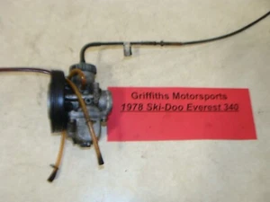 1978 Skidoo Everest 340 oe MIC Mikuni carb carburetor throttle cable airbox boot - Picture 1 of 14