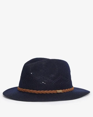 Sombrero para mujer Barbour "Flowerdale Trilby" azul marino; pequeño Foto 1 de 4