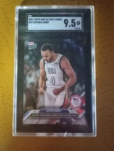 2024 Topps Now Olympic/Paralympic Games Stephen Curry #22 /88735 SGC 9.5 - Picture 1 of 1