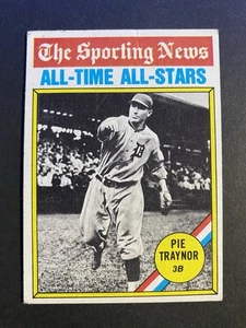 1976 Topps Baseball The Sporting News Pie Traynor Pittsburgh Pirates Card #343 - Picture 1 of 2
