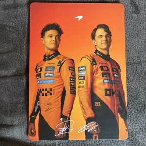 Autogrammkarte McLaren Formel Eins 2025 Norris Piastri - Bild 1 von 2