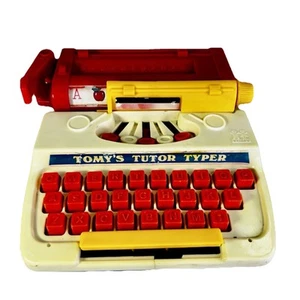 Vintage Tomy’s Tutor Typer Toy Typewriter Alphabet Learning Fun 1977 Works! - Picture 1 of 6