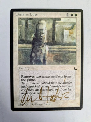 MTG THE DARK SIGNED IN GOLD Dust to Dust - Image 1 of 2