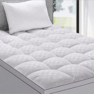 Extra Thick Cooling Mattress Topper Pad Cover for Back Pain Relief Deep Pocket - Picture 1 of 10