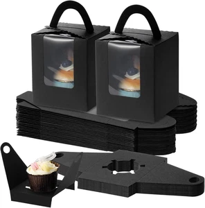 30PCS Scatole per Cupcake Individuali Con Inserti Regolabili, Scatole per Cupcak - Foto 1 di 12
