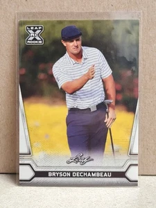 Bryson Dechambeau Rookie 2021 Leaf Multi-Sport PGA Tour Golf White Parallel #02 - Picture 1 of 2