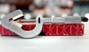 Starrett No. 483 (T483XRL-1) 0"-1" ("V") Tres Micrómetros de Yunque Maquinistas Herramienta - Imagen 1 de 8