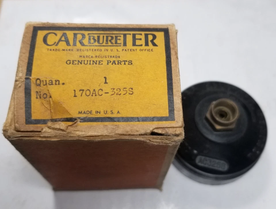Bobina obturadora vintage NOS Carter 170AC-325S Desoto 2 BBL Foto 1 de 4