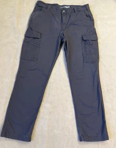 Carhartt Herren Rugged Flex Relaxed Fit Canvas Cargo Hose 36x32 Blau BN3574-M - Bild 1 von 21