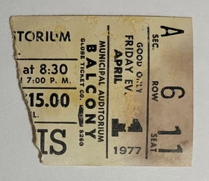 Elvis Presley 1977 ticket stub ULTRA RARE 6/2/1977 Mobile Al American Trilogy - Picture 1 of 2