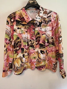 Erin London Blazer Jacket Size 2X In Pink Lightweight Stretch - Picture 1 of 13