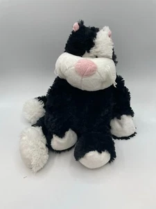 RARE GANZ Hug-A-Longs Tuxedo Black & White Cat Kitten Kitty H9780 Floppy Large - Picture 1 of 7