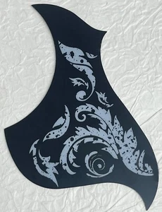 New Great - For Fit Gibson L4A Style Guitar Pickguard Adhesive back 1 Ply Black - Picture 1 of 4