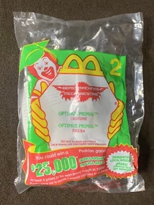2000 Mcdonalds Happy Meal Toy Transformers Beast Machines #2 Optimus Primal NEW - Picture 1 of 2
