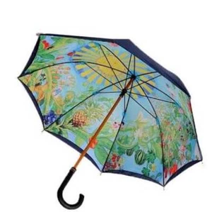 Ghibli Umbrella Museum Limited Miyazaki Totoro Neko bus cat Fresco art Navy - Picture 1 of 7
