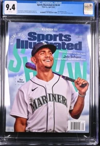 Julio Rodriguez SPORTS ILLUSTRATED First Cover FC April 2023 Newsstand CGC 9.4 - Picture 1 of 2