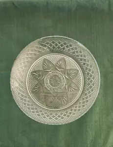 Vintage CRISTAL D'ARQUES-DURAND/Luminarc antiker Speiseteller mit Sternenmuster. 10 zoll - Bild 1 von 2