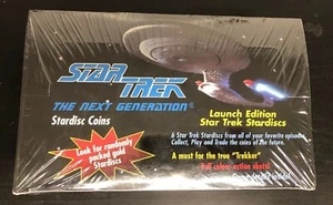 Star Trek TNG Launch Edition Stardisc Coins Collectible Trading Unopened Box - Picture 1 of 4