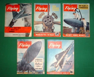 Selection Of Five Royal Air Force Flying Review Magazines From 1954 To 1956 VGC - Picture 1 of 6