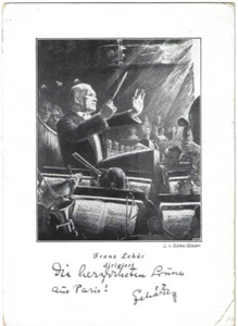 Original Autogramm Franz Lehár (1870-1948) Fotokarte Signiert - Bild 1 von 1