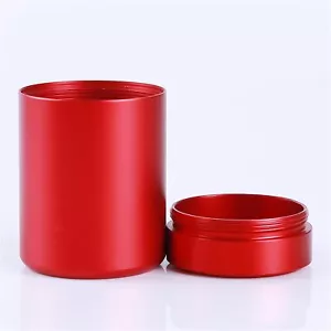 Airtight Containers with Lid Good Sealing Red Storage Jar for Teas Coffee - Picture 1 of 8