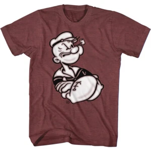 Popeye The Sailor Man Classic Cartoon Popeye Folding Arms Photo Men's T Shirt - Picture 1 of 4