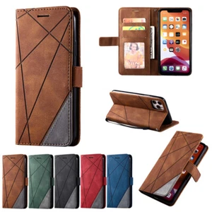 For iPhone 17/16e/15/14/13/12/11 Pro XR SE 8 Leather Case Flip Card Wallet Cover - Picture 1 of 33