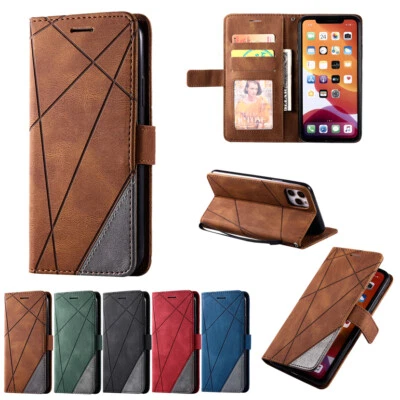 For iPhone 17/16e/15/14/13/12/11 Pro XR SE 8 Leather Case Flip Card Wallet Cover - Image 1 of 4