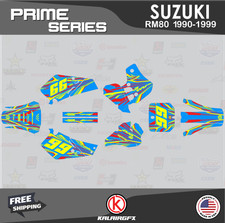 Graphics Decal Kit For Suzuki RM80 (1990-1999) RM80 Prime Series - Krazy